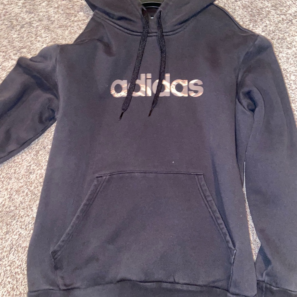 Adidas Black Pullover Hoodie